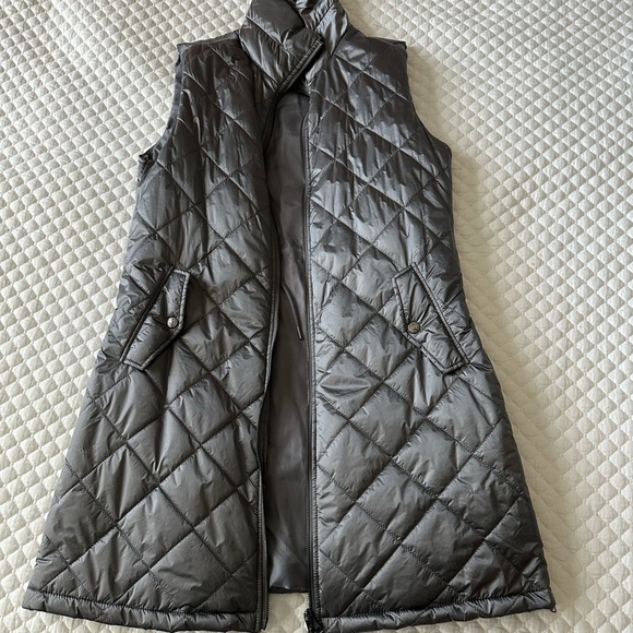 Anatomie Jackets & Blazers - Anatomie Gray Quilted Vest with High Collar